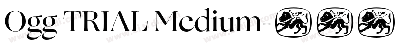 Ogg TRIAL Medium字体转换